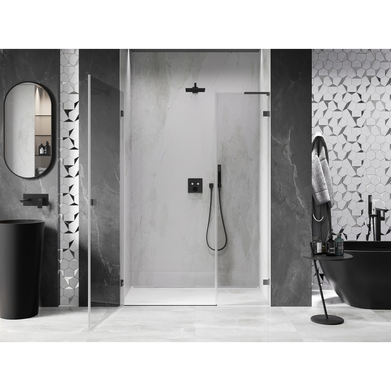 Mexen Lunar-B L porte de douche pivotante gauche 115 cm, transparent, gun metal - 832SL-115-050-95-00-L