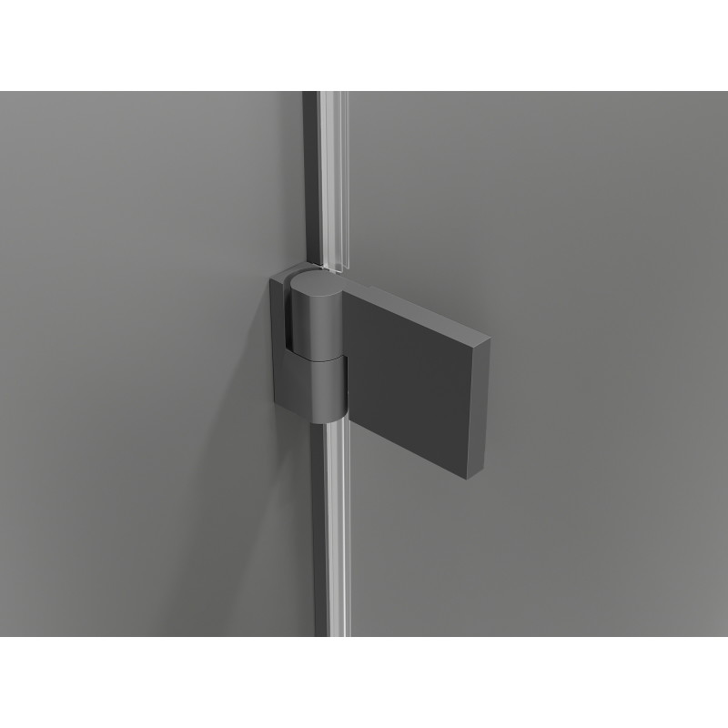 Mexen Lunar-B L porte de douche pivotante gauche 115 cm, transparent, gun metal - 832SL-115-050-95-00-L