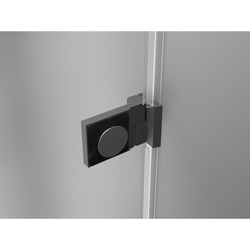 Mexen Lunar-B L porte de douche pivotante gauche 130 cm, transparent, gun metal - 832SL-130-050-95-00-L