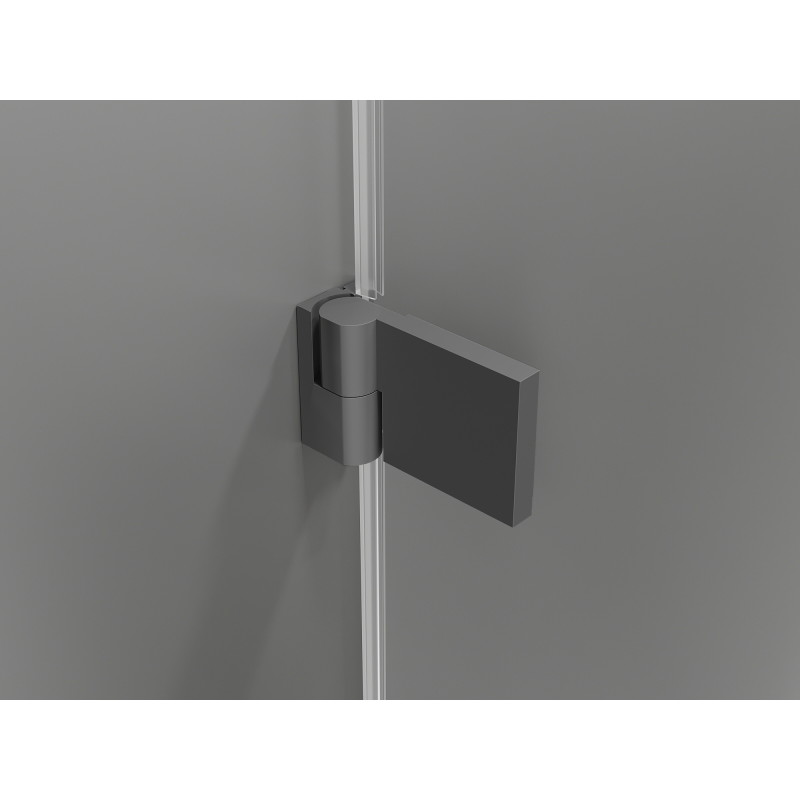 Mexen Lunar-B L porte de douche pivotante gauche 140 cm, transparent, gun metal - 832SL-140-050-95-00-L