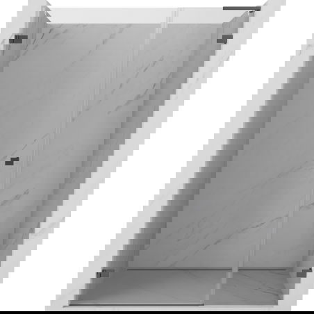 Mexen Lunar-B L porte de douche pivotante gauche 145 cm, transparent, métal gun - 832SL-145-050-95-00-L