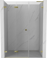 Mexen Lunar-F L porte de douche pliante gauche 150 cm, transparente, dorée - 836SL-150-050-50-00-L