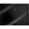 Bac à douche rectangulaire Mexen Flat slim 130 x 80 cm, noir, siphon noir - 40708013B