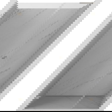 Mexen Lunar-B L porte de douche battante gauche 115 cm, transparent, nickel brossé - 832SL-115-050-97-00-L