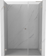 Mexen Lunar-B L porte de douche pivotante gauche 135 cm, transparent, nickel brossé - 832SL-135-050-97-00-L