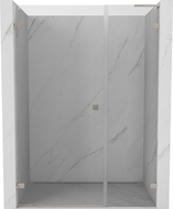 Mexen Lunar-B L porte de douche pivotante gauche 145 cm, transparent, nickel brossé - 832SL-145-050-97-00-L