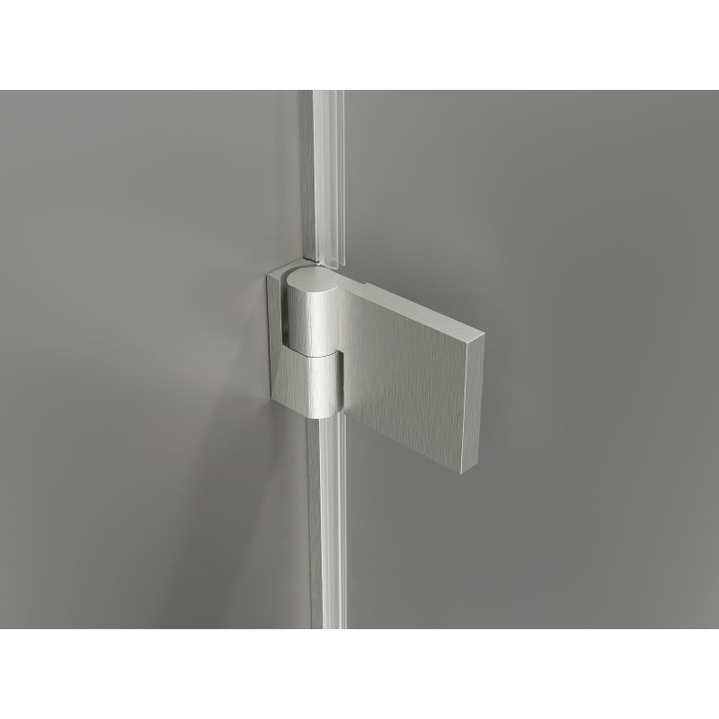 Mexen Lunar-B L porte de douche pivotante gauche 145 cm, transparent, nickel brossé - 832SL-145-050-97-00-L