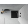 Mexen Flat receveur carré slim 100 x 100 cm, noir, siphon noir - 40701010B