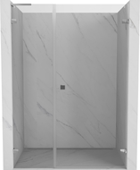 Mexen Lunar-B L porte de douche battante droite 140 cm, transparent, chrome - 832SL-140-050-01-00-P