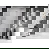 Mexen Lunar-B porte de douche battante droite 125 cm, transparent, blanc - 832S-125-050-20-00-P