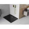 Mexen Flat receveur de douche rectangulaire slim 130 x 100 cm, noir, siphon doré - 40701013G