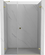 Mexen Lunar-B porte de douche pivotante droite 110 cm, transparent, or - 832S-110-050-50-00-P