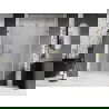 Mexen Lunar-B porte de douche battante droite 140 cm, transparent, doré - 832S-140-050-50-00-P