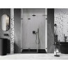Mexen Lunar-F L porte de douche pliante gauche 130 cm, transparent, gris arme brossé - 836SL-130-050-66-00-L