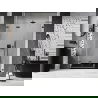 Mexen Lunar-F L porte de douche pliante gauche 130 cm, transparent, gun gray brossé - 836SL-130-050-66-00-L