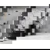 Mexen Lunar-F L porte de douche pliante gauche 130 cm, transparent, gun gray brossé - 836SL-130-050-66-00-L