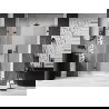 Mexen Lunar-F L porte de douche pliante gauche 140 cm, transparent, gris fusil brossé - 836SL-140-050-66-00-L