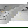 Cabine de douche Mexen Rio demi-ronde 90 x 90 cm, transparente, dorée + receveur Flat, blanc - 863-090-090-50-00-4110G