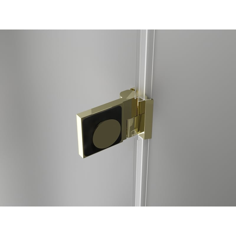 Mexen Lunar-B L porte de douche pivotante droite 115 cm, transparent, doré - 832SL-115-050-50-00-P