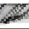 Mexen Lunar-B L porte de douche pivotante droite 135 cm, transparent, doré brossé - 832SL-135-050-55-00-P