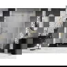 Mexen Lunar-B L porte de douche pivotante droite 135 cm, transparent, doré brossé - 832SL-135-050-55-00-P