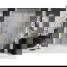 Mexen Lunar-B L porte de douche pivotante droite 135 cm, transparent, doré brossé - 832SL-135-050-55-00-P