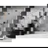 Mexen Lunar-F L porte de douche pliante gauche 120 cm, transparent, noir - 836SL-120-050-70-00-L