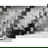 Mexen Lunar-F L porte de douche pliante gauche 135 cm, transparent, noir - 836SL-135-050-70-00-L