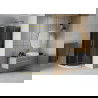 Cabine de douche Mexen Rio semi-circulaire 90 x 90 cm, gris, doré + bac de douche Flat, blanc - 863-090-090-50-40-4110G