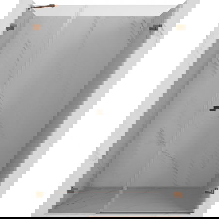 Mexen Lunar-B porte de douche pivotante droite 110 cm, transparent, or rose - 832S-110-050-60-00-P