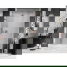 Mexen Lunar-B L porte de douche battante droite 130 cm, transparent, or rose - 832SL-130-050-60-00-P