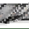 Mexen Lunar-B L porte de douche battante droite 130 cm, transparent, or rose - 832SL-130-050-60-00-P
