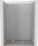 Mexen Lunar-F L porte de douche pliantes gauche 130 cm, transparent, nickel brossé - 836SL-130-050-97-00-L