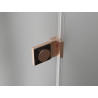Mexen Lunar-B porte de douche battante droite 110 cm, transparent, cuivre brossé - 832S-110-050-65-00-P