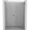 Mexen Lunar-B porte de douche battante droite 110 cm, transparent, cuivre brossé - 832S-110-050-65-00-P