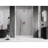 Mexen Lunar-B porte de douche battante droite 110 cm, transparent, cuivre brossé - 832S-110-050-65-00-P