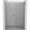 Mexen Lunar-B L porte de douche pivotante droite 125 cm, transparent, cuivre brossé - 832SL-125-050-65-00-P