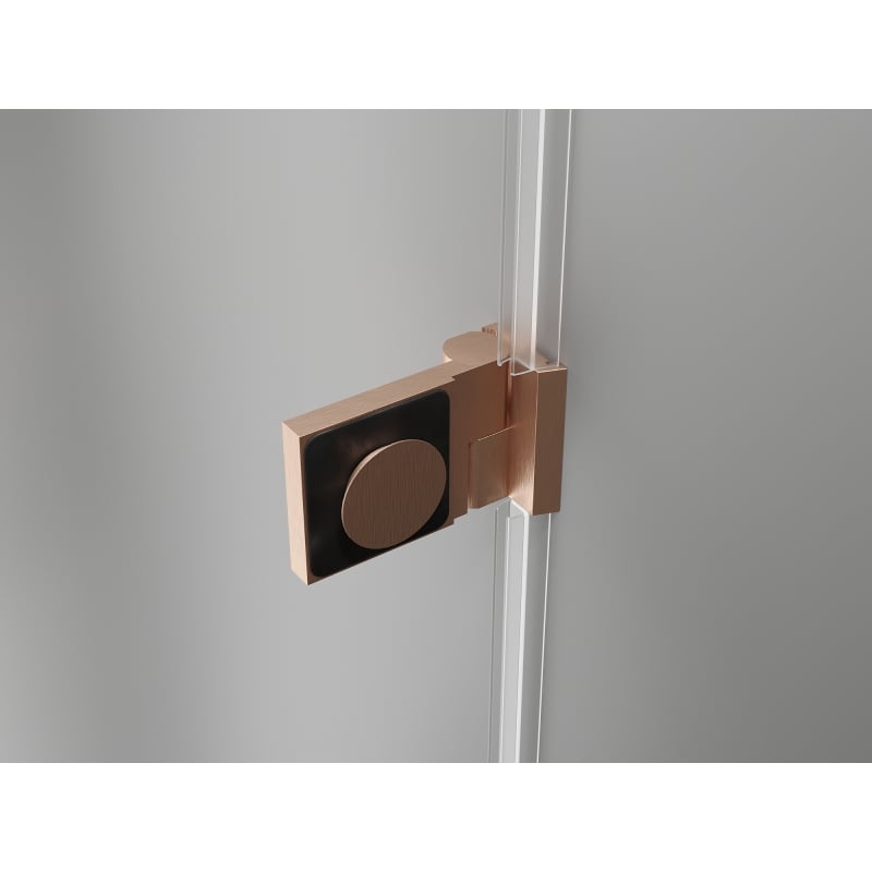 Mexen Lunar-B porte de douche pivotante droite 115 cm, transparent, cuivre brossé - 832S-115-050-65-00-P