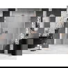 Mexen Lunar-B L porte de douche pivotante droite 140 cm, transparent, cuivre brossé - 832SL-140-050-65-00-P