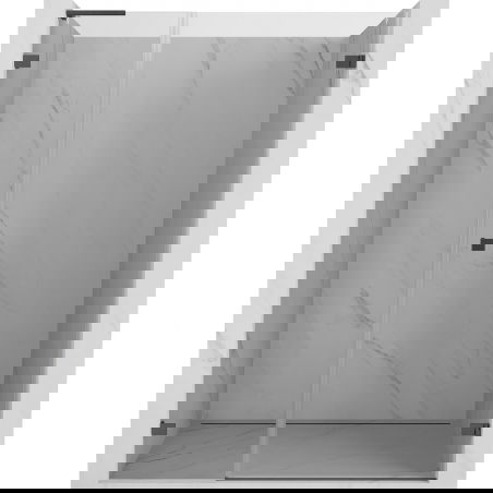 Mexen Lunar-B L portes de douche pivotantes à droite 135 cm, transparent, gris canon brossé - 832SL-135-050-66-00-P