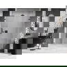 Mexen Lunar-B L porte de douche battante droite 140 cm, transparent, gris gun brossé - 832SL-140-050-66-00-P