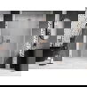 Mexen Lunar-B porte de douche pivotante droite 130 cm, transparent, cuivre brossé - 832S-130-050-65-00-P