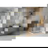 Mexen Rio cabine de douche carrée 70 x 70 cm, dépoli, or + receveur plat, blanc - 860-070-070-50-30-4010G