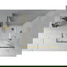 Mexen Rio cabine de douche carrée 70 x 70 cm, dépoli, or + receveur plat, blanc - 860-070-070-50-30-4010G