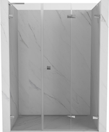 Mexen Lunar-F L porte de douche pliantes à droite 130 cm, transparent, chrome - 836SL-130-050-01-00-P