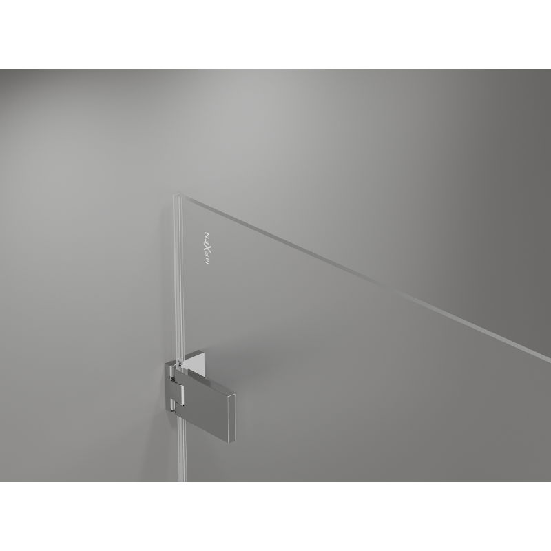 Mexen Lunar-F L porte de douche pliantes droites 140 cm, transparentes, chrome - 836SL-140-050-01-00-P