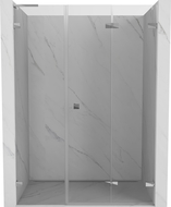 Mexen Lunar-F L porte de douche pliantes droites 140 cm, transparentes, chrome - 836SL-140-050-01-00-P