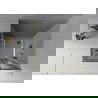Mexen Rio cabine de douche carrée 70 x 70 cm, graphite, or + receveur plat, blanc - 860-070-070-50-40-4010G
