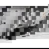 Mexen Lunar-B L porte de douche ouvrante droite 145 cm, transparent, noir - 832SL-145-050-70-00-P