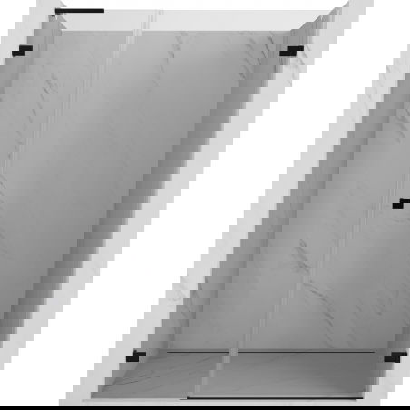 Mexen Lunar-B L porte de douche battante droite 150 cm, transparent, noir - 832SL-150-050-70-00-P